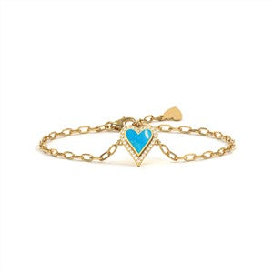 turquoise heart bracelet