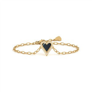 contrast heart bracelet