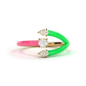 trishiv multicolure ring