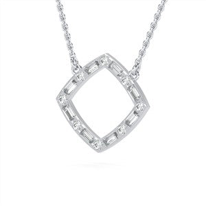 open squre necklace