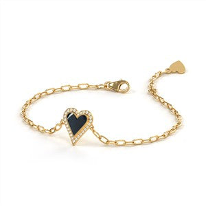 contrast heart bracelet
