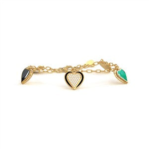 multi heart bracelet