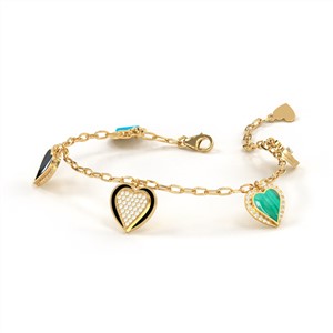 multi heart bracelet